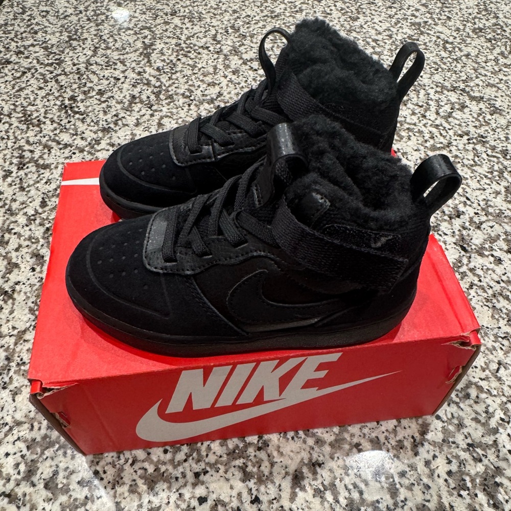 SOLD!!! Nike Kids Black High-Top Sneakers Size 9C